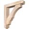 Ekena Millwork Balboa Arts and Crafts Smooth Bracket w/ Offset Brace, Douglas Fir, 5 1/2"W x 28"D x 28"H BKT0604X28X28BOA03SDF - alternate 1